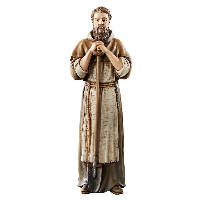 8" Saint Fiacre Statue