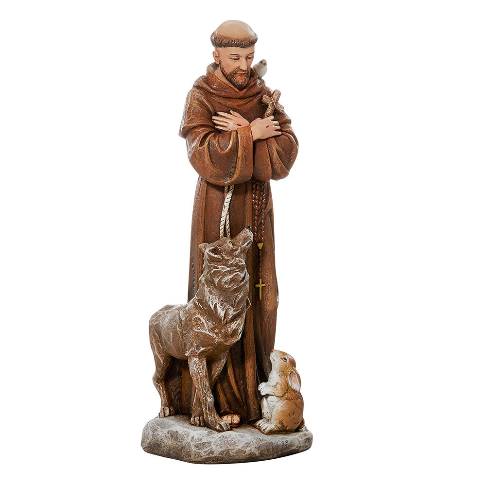 8" Saint Francis with Animals Statue