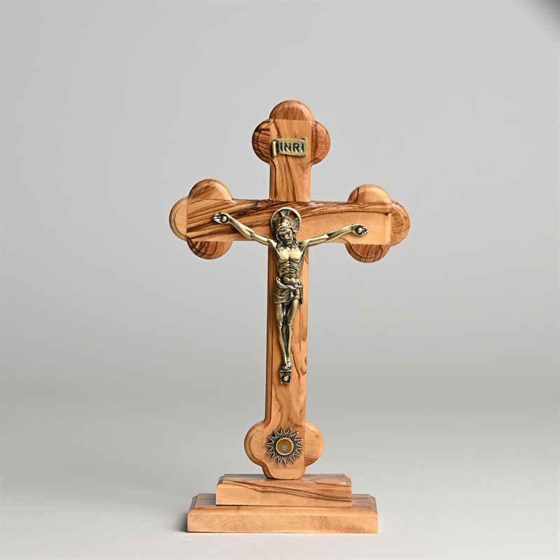 8.5 " Altar Crucifix with Relic
