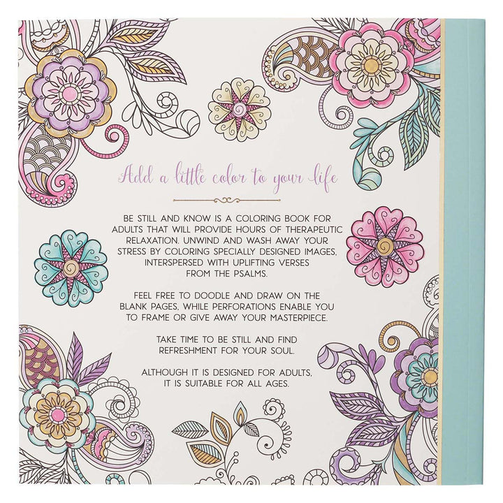 Be Still and Know Inspirational Coloring Book