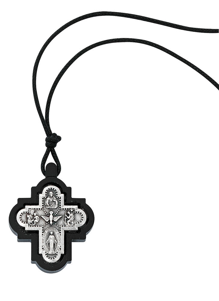 Black Wood 4 Way Necklace