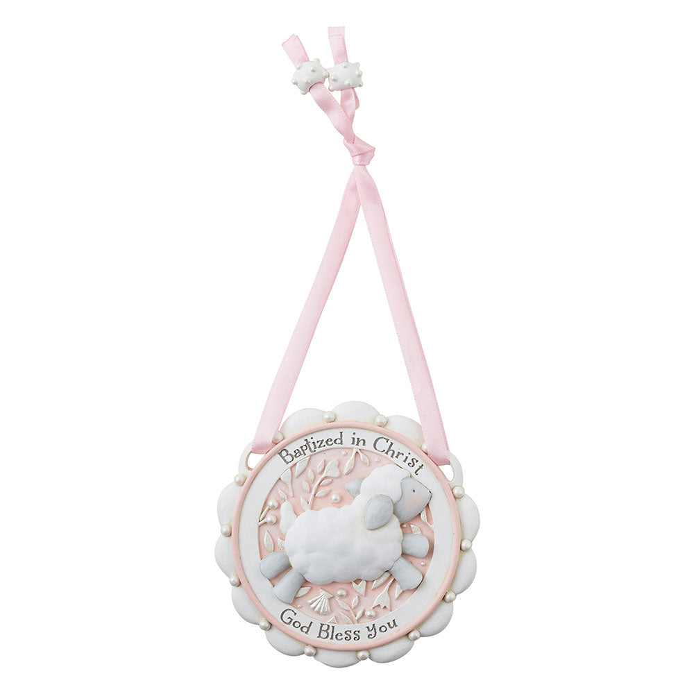 Baptism Pink Medal