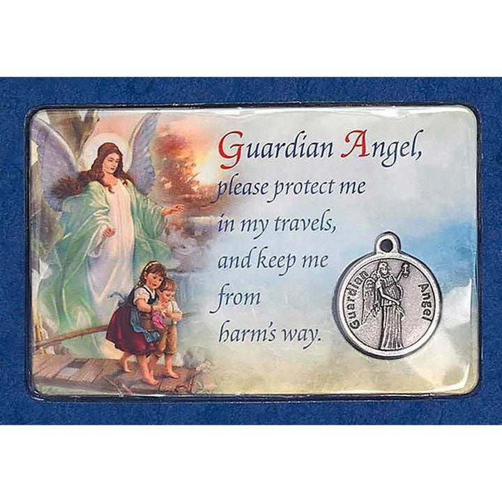 Guardian Angel Medal and Laminated Prayer Card