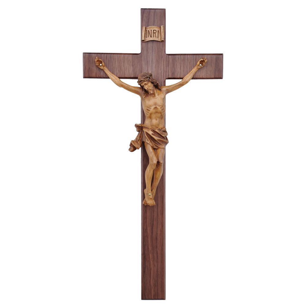 20″ Walnut Wall Crucifix