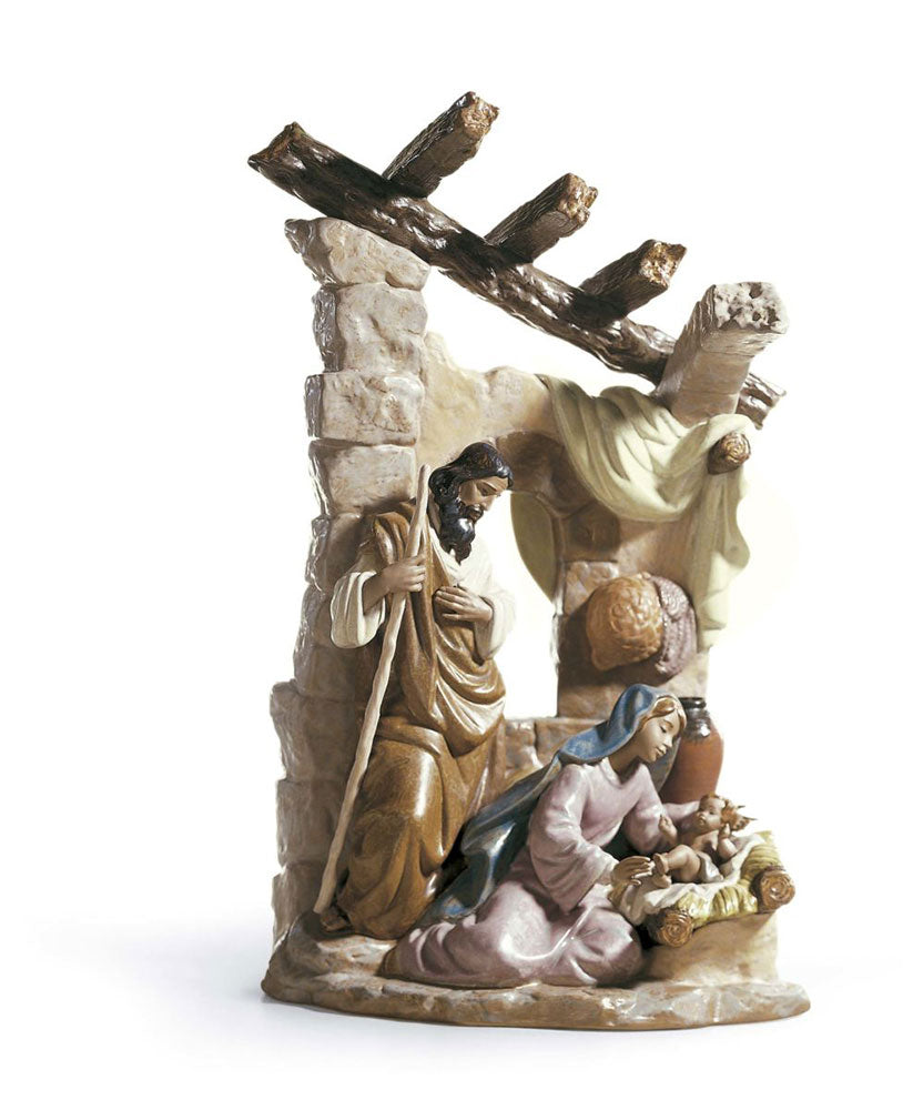 Lladro™ 20.4" Humble Grace Porcelain Nativity Statue