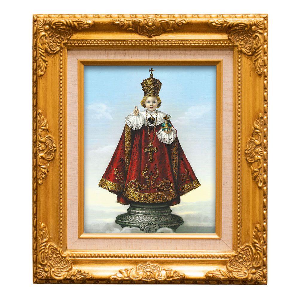 15.5" Infant of Prague Gold Frame