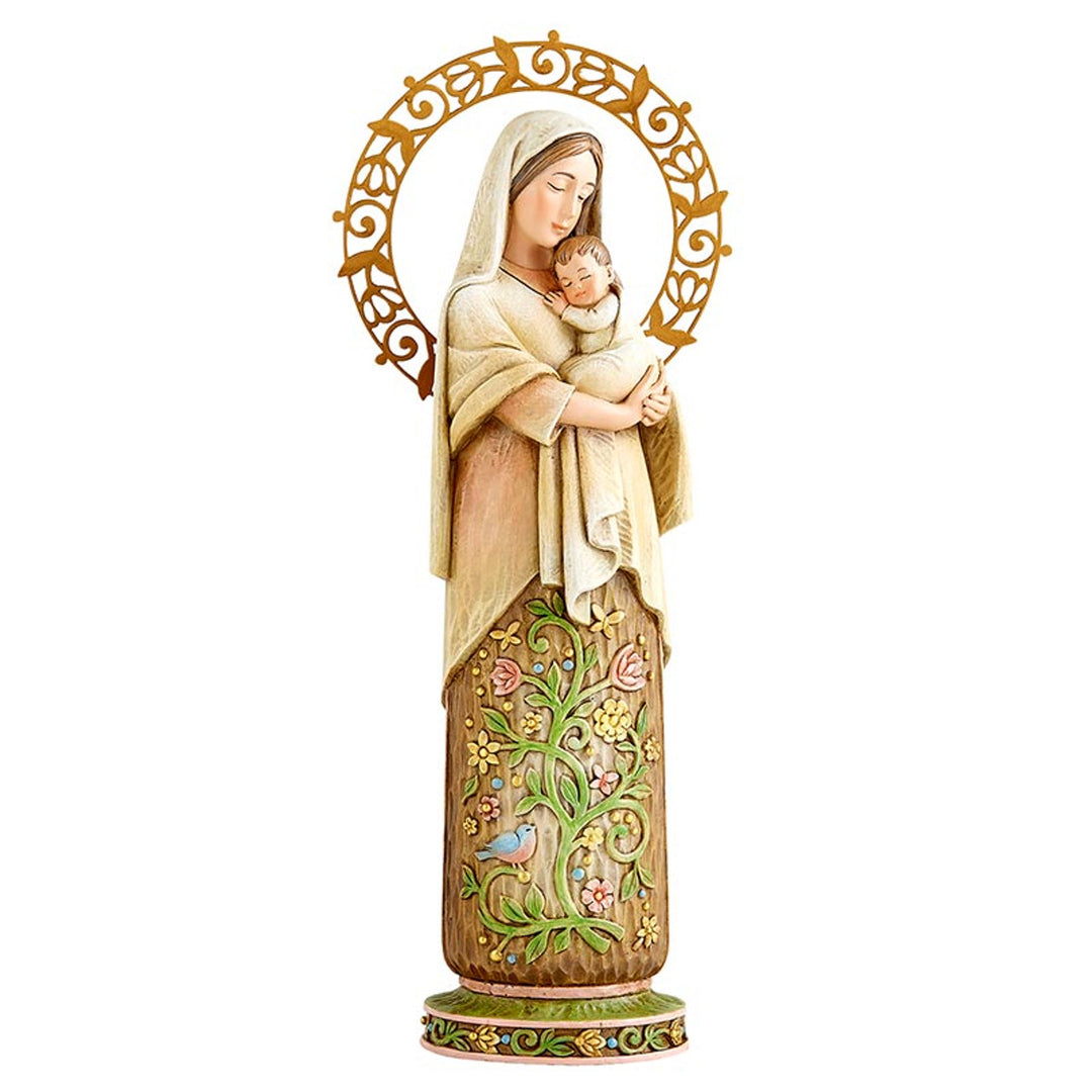 Madonna and Child Statue - Spring