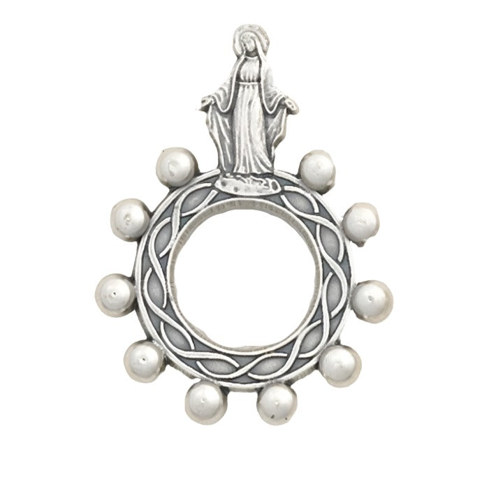 1.25" Our Lady of Grace Silhouette Finger Rosary