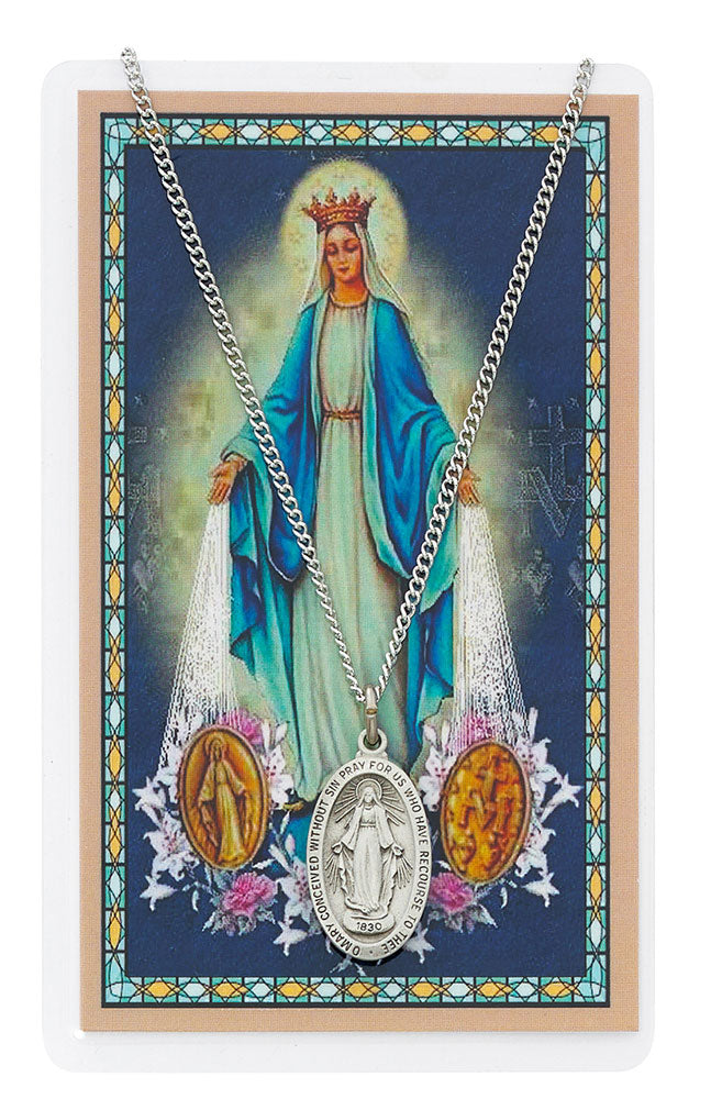 Miraculous Medal and Prayer Card