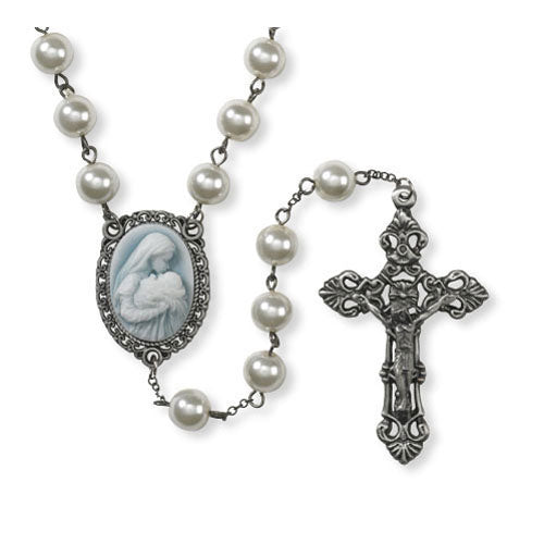 7mm Mother's Kiss Cameo Rosary