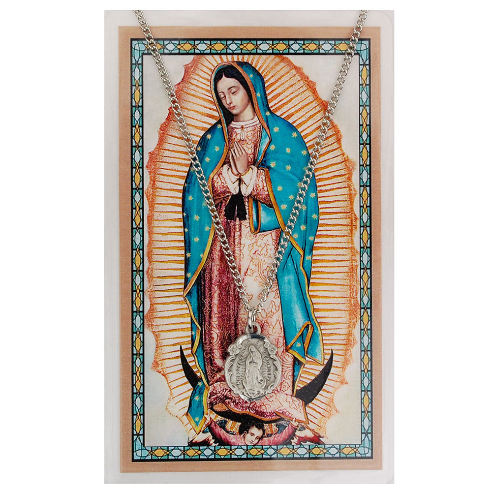 Our Lady of Guadalupe Medal and Prayer Card