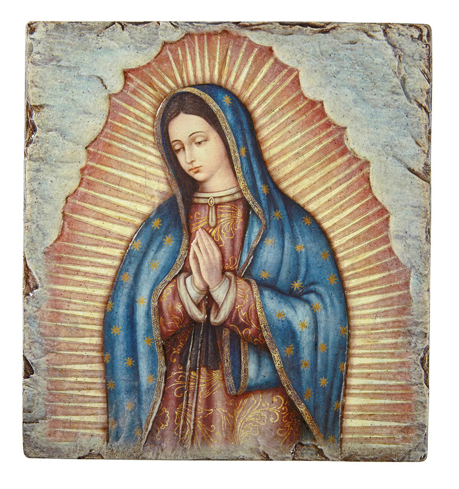 10" Our Lady of Guadalupe Tile Plaque