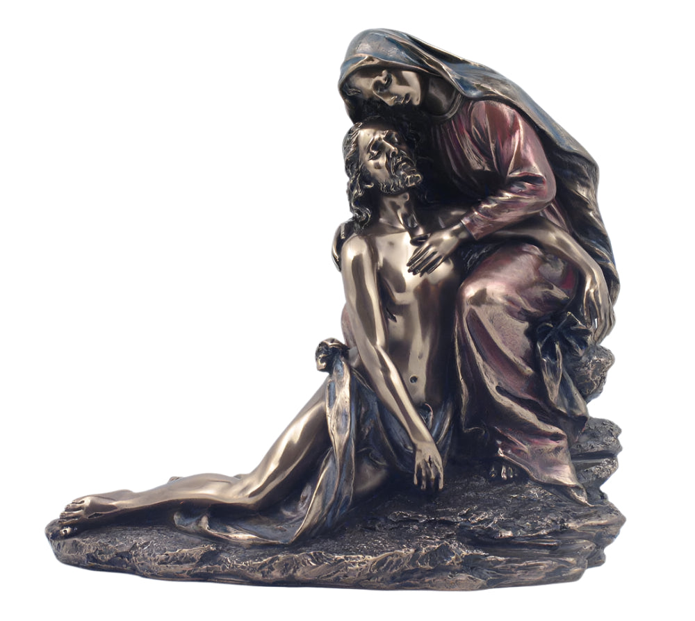 7.5" Pieta - Bronze Style Statue