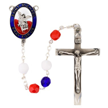 Red, White & Blue St. Michael Rosary