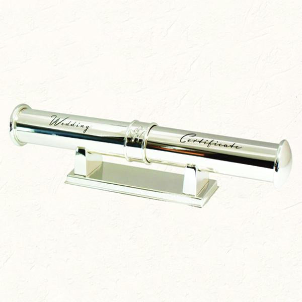 Silver Plated Wedding Certificate Holder