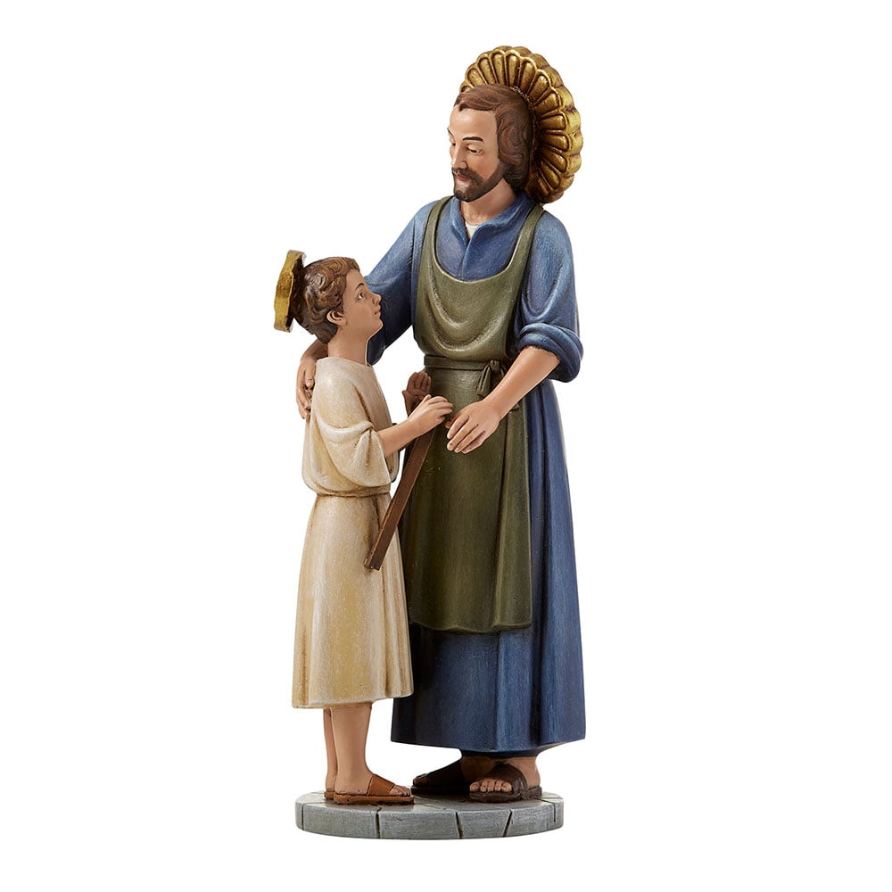 8" St. Joseph & Child Statue