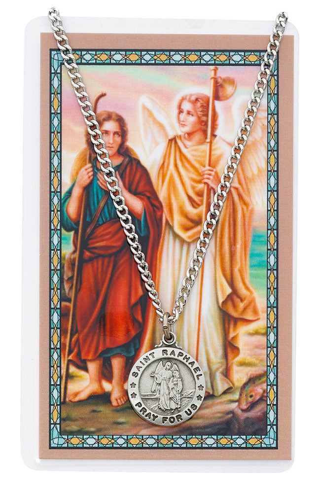 St. Raphael Medal and Prayer Card