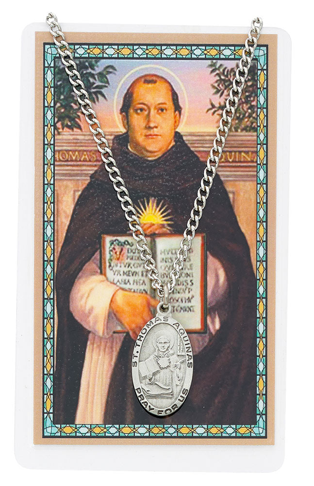 St. Thomas Aquinas Medal and Prayer Card