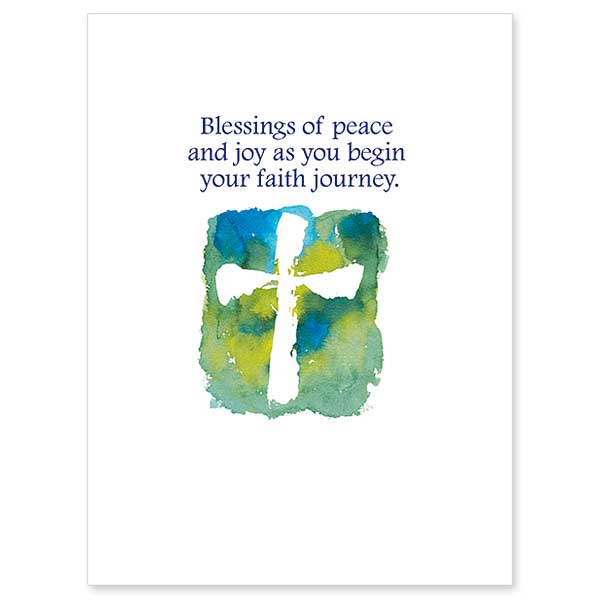Blessings of Peace and Joy As You Begin RCIA Acceptance Card