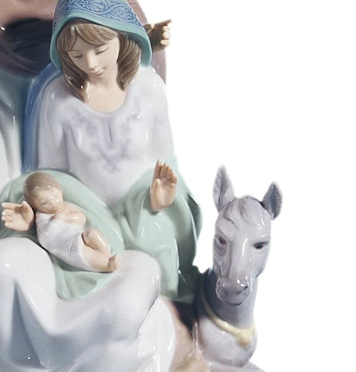 Lladro™ 14.9" Joyful Event Nativity Porcelain Statue