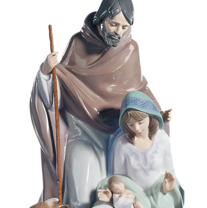 Lladro™ 14.9" Joyful Event Nativity Porcelain Statue