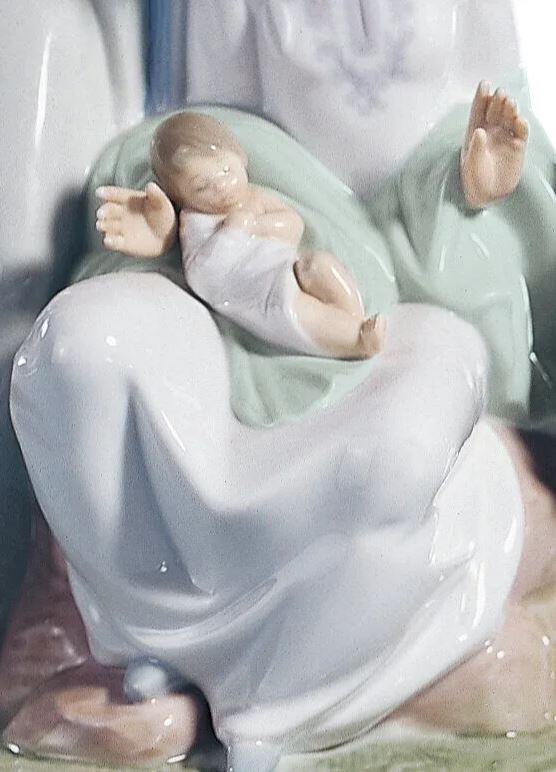 Lladro™ 14.9" Joyful Event Nativity Porcelain Statue