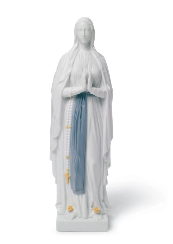 Lladro™ 11.8" Our Lady of Lourdes Porcelain Statue