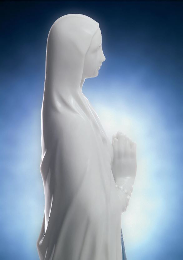 Lladro™ 11.8" Our Lady of Lourdes Porcelain Statue