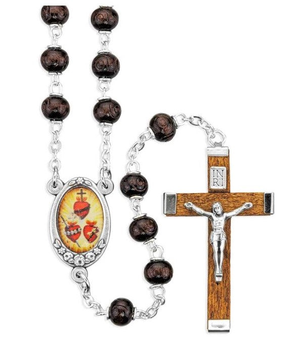 6mm JMJ Three Hearts Rosary