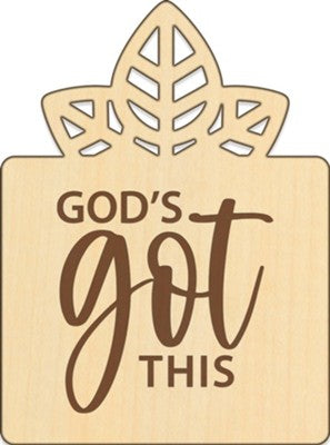 God's Got This Wood Magnet