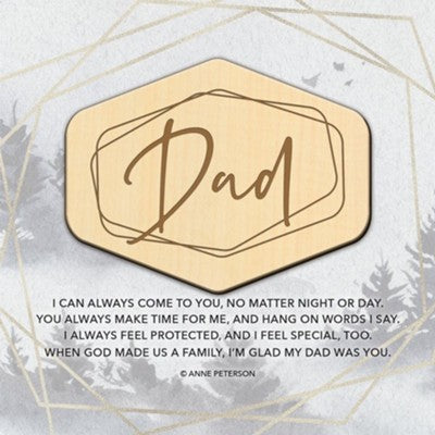 Dad I Can Always Plaque