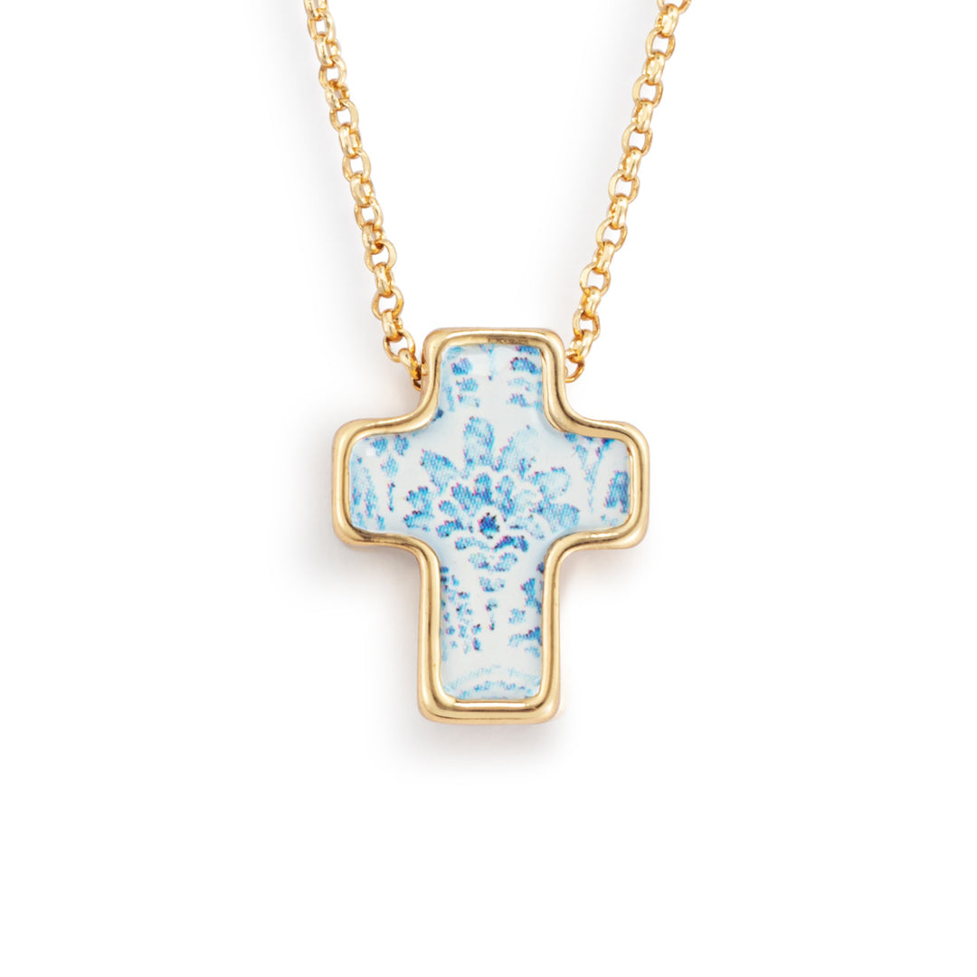 16" Artful Cross Necklace - Hope