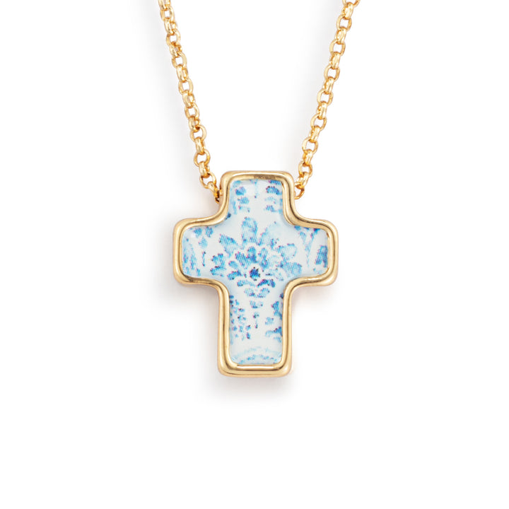 16" Artful Cross Necklace - Hope