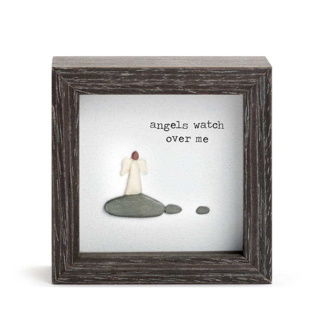 4" Angels Watch Over Me Shadow Box