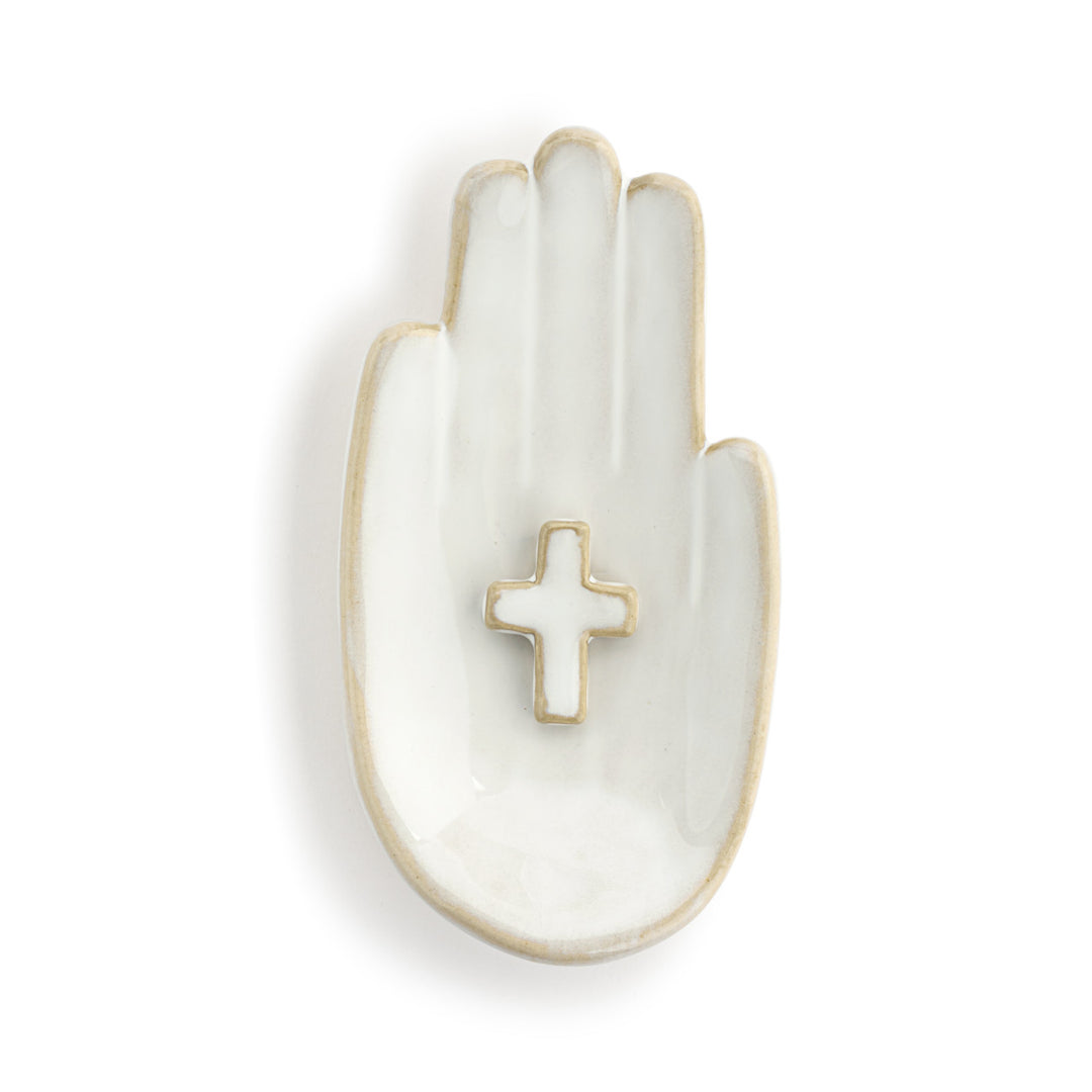 Hand in Hand Cross Wall Art - 3x6in