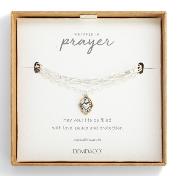 Sacred Heart Bracelet -Silver