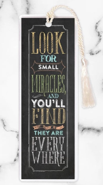 Look for Small Miracles Tasseled Bookmark