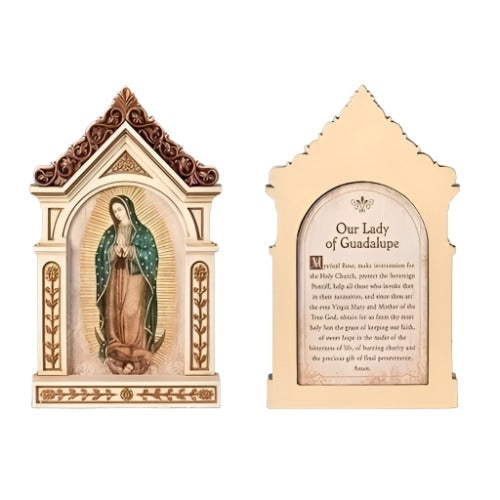 Our Lady of Guadalupe Tabletop Shrine Plaque