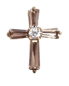 June Birthstone Cross Pin