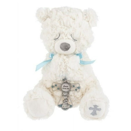 Serenity Bear with Cross - Blue