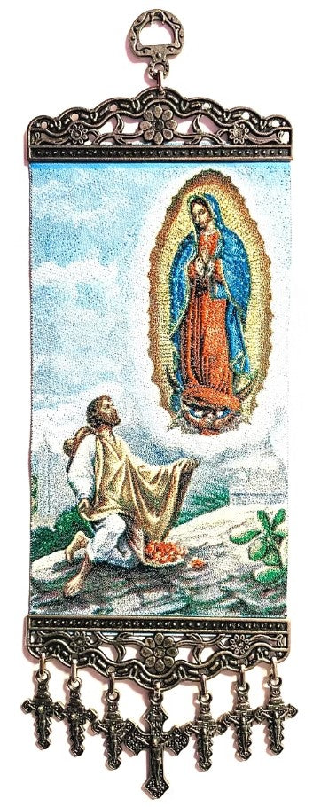 11" Our Lady of Guadalupe with Juan Diego Religious Icon