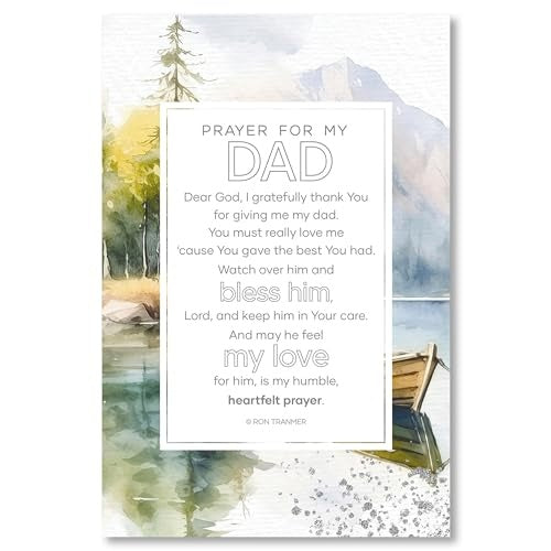 6 x 9" Prayer For My Dad Plaque