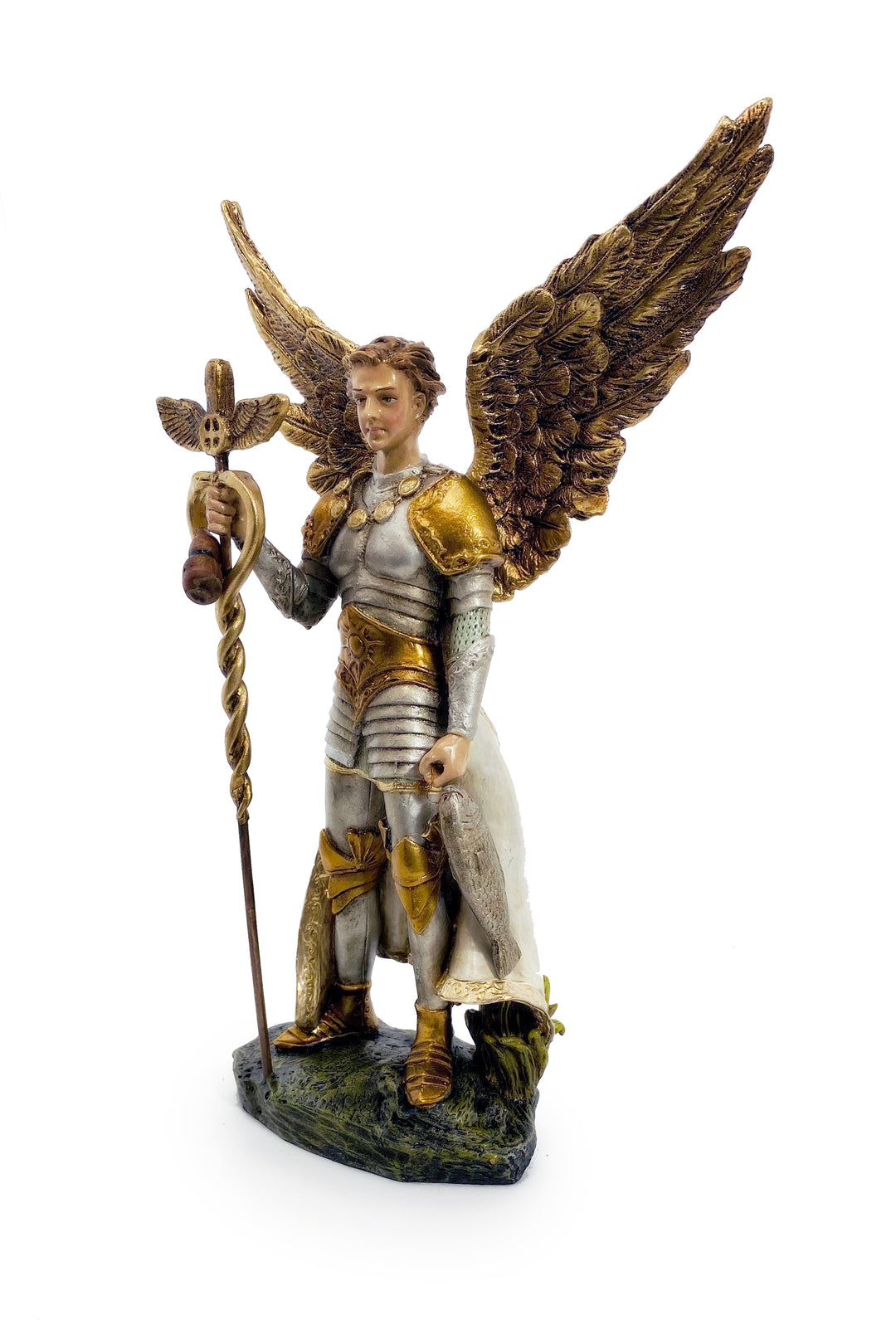 12" St. Raphael Archangel Handmade Statue