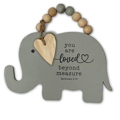 You Are Loved Elephant Wall Plaque