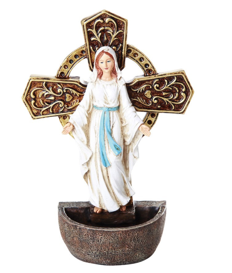6.75" Our Lady of Grace Holy Font