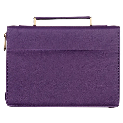 Strength & Dignity Purple Landscape Faux Leather Fashion Bible Cover