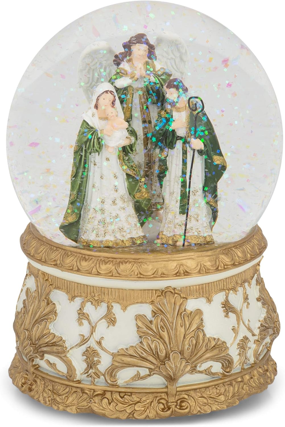 5" Holy Family Snow Globe - O Holy Night