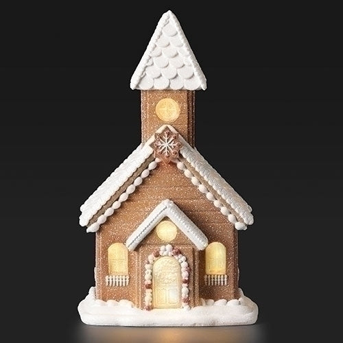 Frosted Ginger Bread Lighted Church