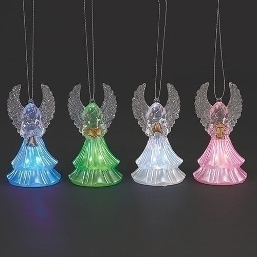 4" Light up Angel Ornaments