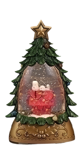Lighted Peanuts Tree Snow Globe - Assorted
